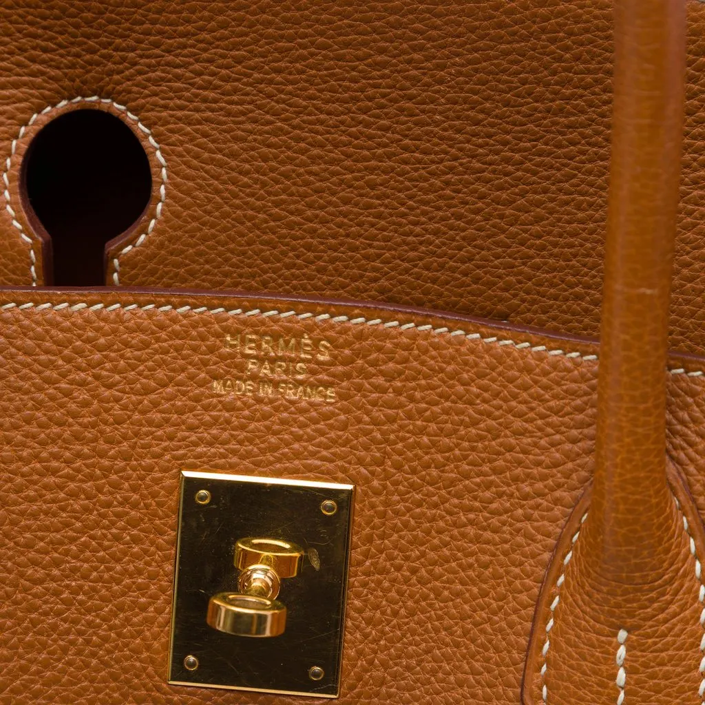 Hermès Togo Birkin Retourne 40 Brown Leather Very good - Box View