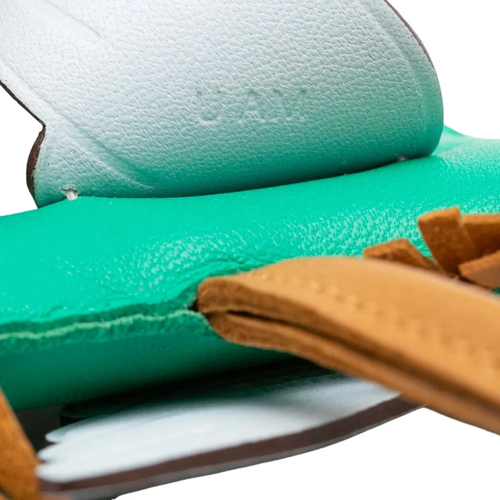 Hermès Milo Lambskin and Swift Grigri Rodeo Pegase Bag Charm PM Green Leather Very good - Inside View