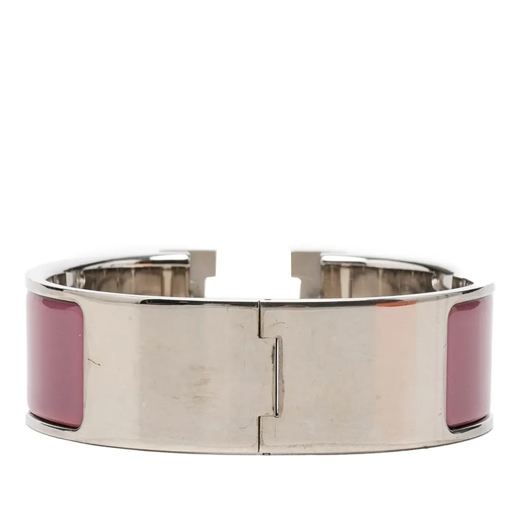 Hermès Wide Enamel Clic Clac H Bracelet PM Red Enamel Very good - Inside View