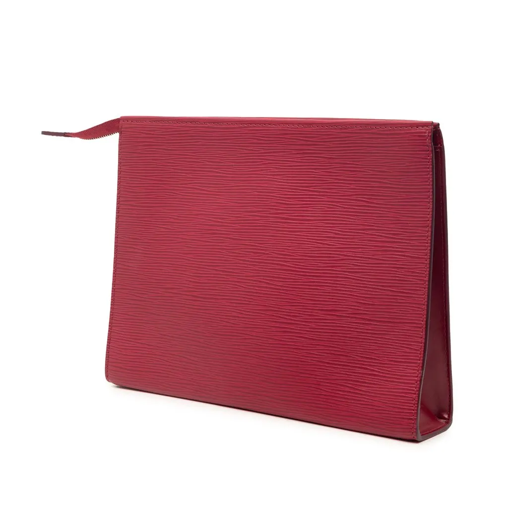 Louis Vuitton Epi Toiletry Pouch 26 Red Leather Very good - Back View