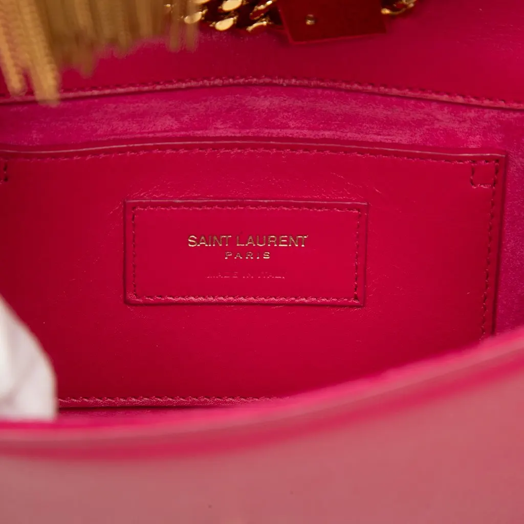 Saint Laurent Small Smooth Calfskin Monogram Kate Tassel Crossbody Pink Leather Very good - Box View