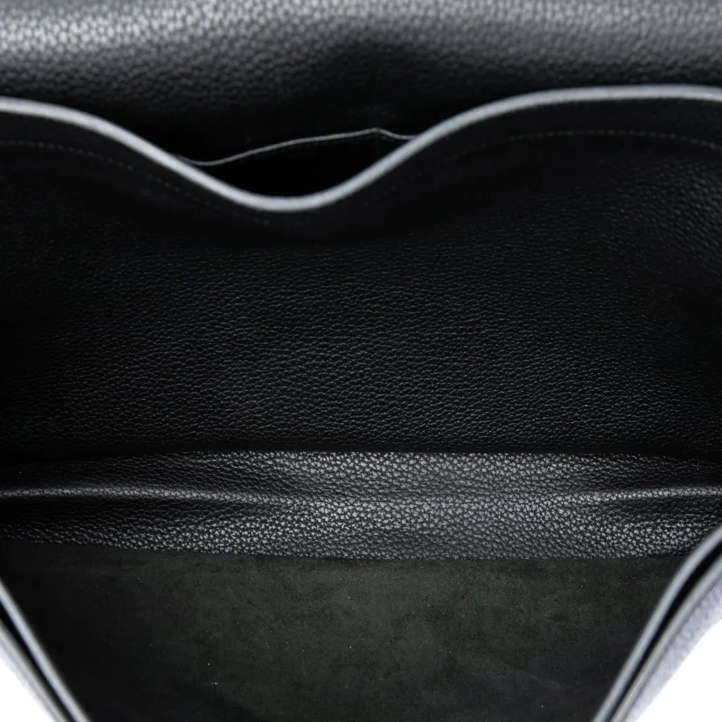 Hermès Togo Sac a Depeches 41 Black Leather Very good - Model View