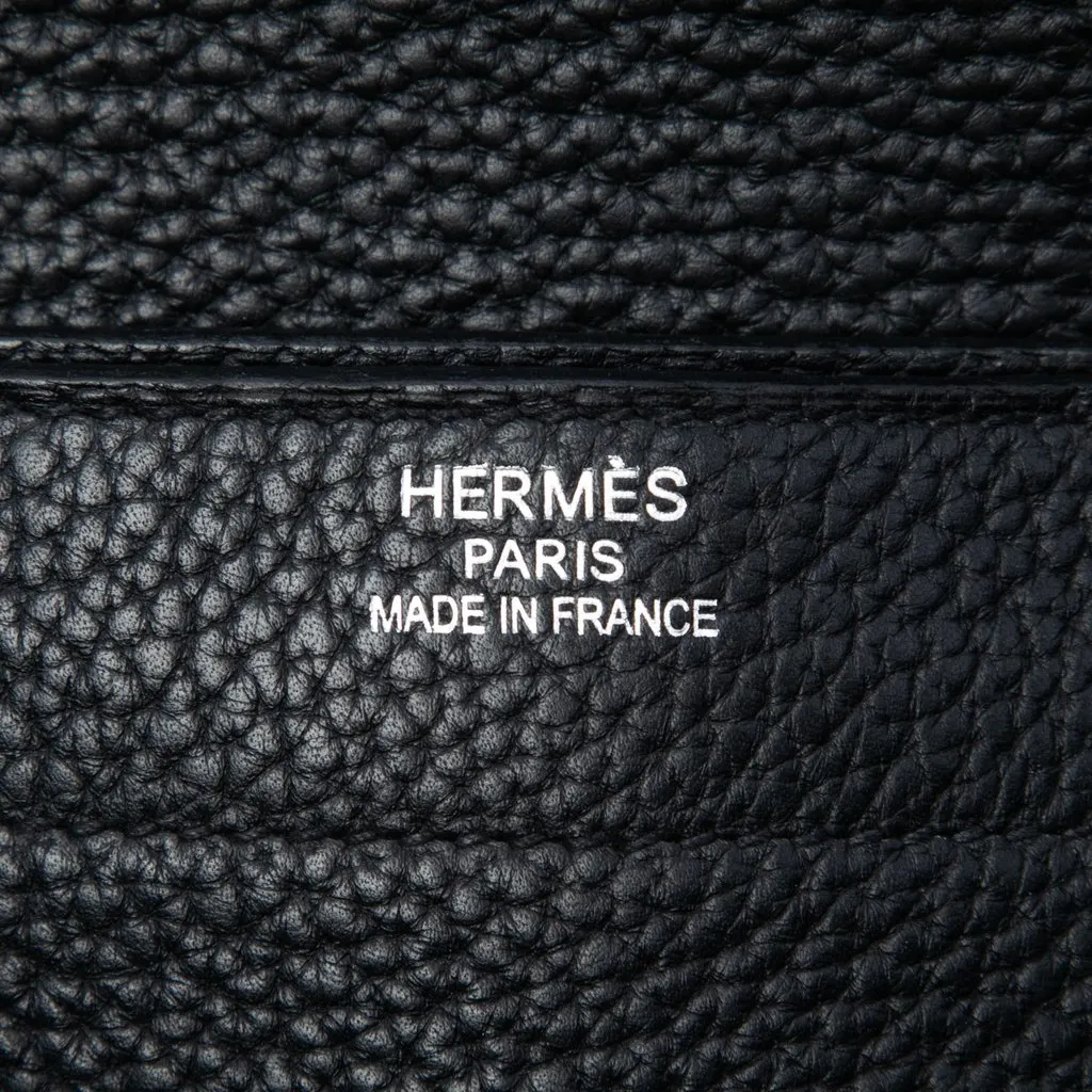 Hermès Togo Sac a Depeches 41 Black Leather Very good - Box View