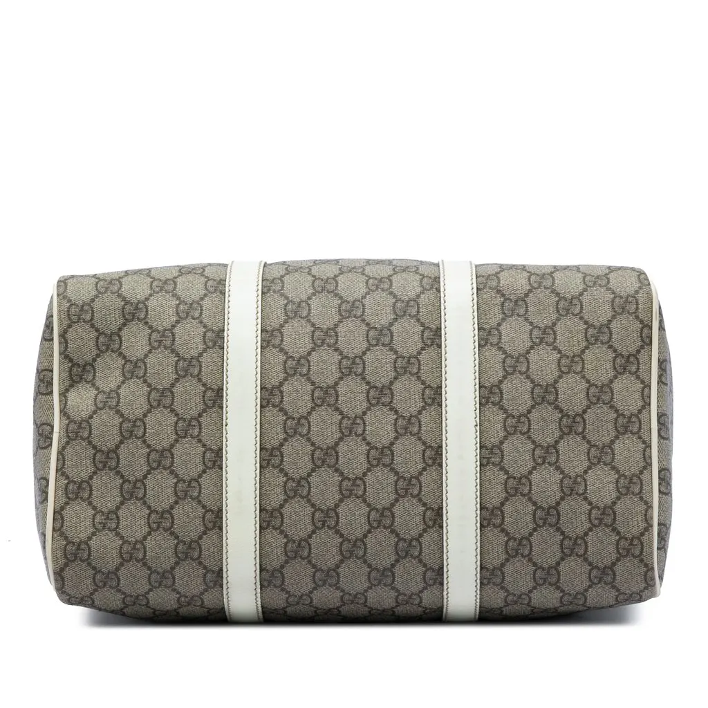 Gucci Medium GG Supreme Joy Boston Bag Beige Canvas Good - Inside View