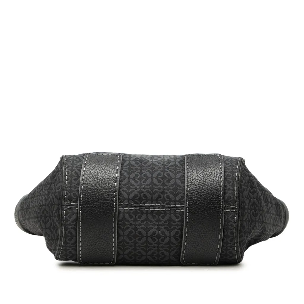 Loewe Anagram Canvas Tote Black Canvas Good - Inside View