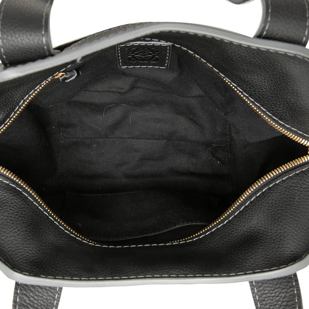 Loewe Anagram Canvas Tote Black Canvas Good - Model View