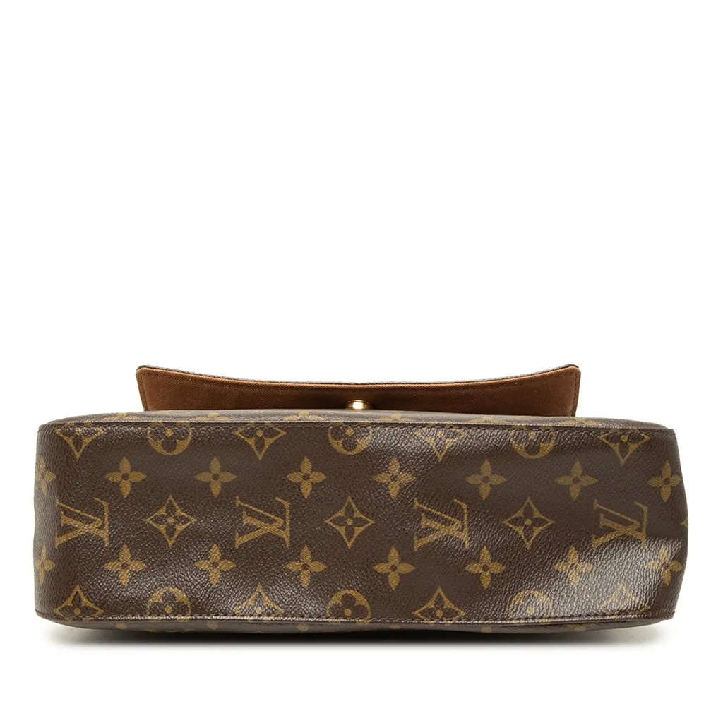 Louis Vuitton Monogram Mini Looping Brown Canvas Good - Inside View