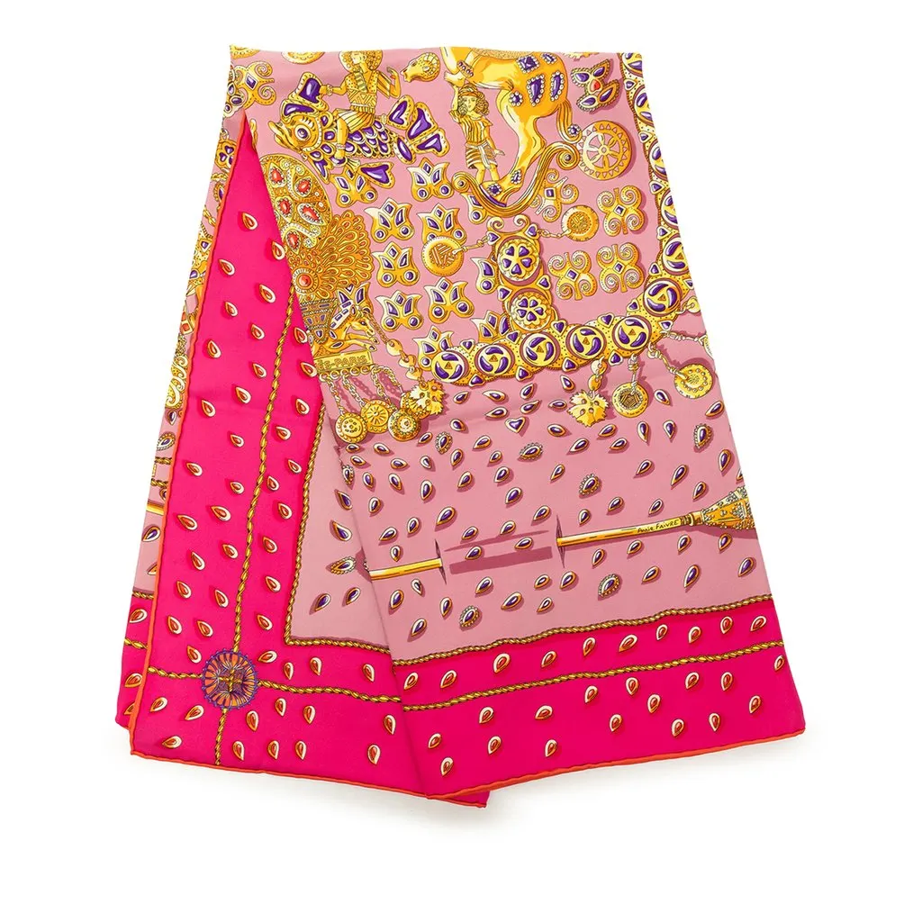 Hermès Tresors Retrouves Silk Scarf 90