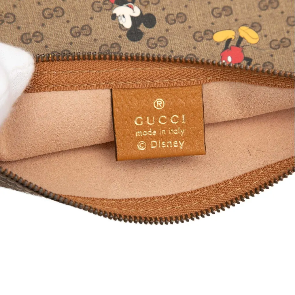 Gucci Disney Medium Micro GG Supreme Mickey Mouse Tote Brown Very good - Box View