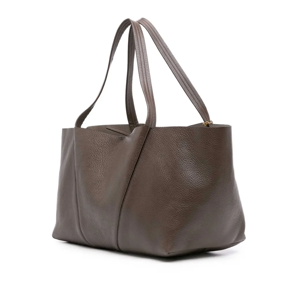 Chloé Grained Calfskin Spin East West Tote MultiColor Leather Good - Back View