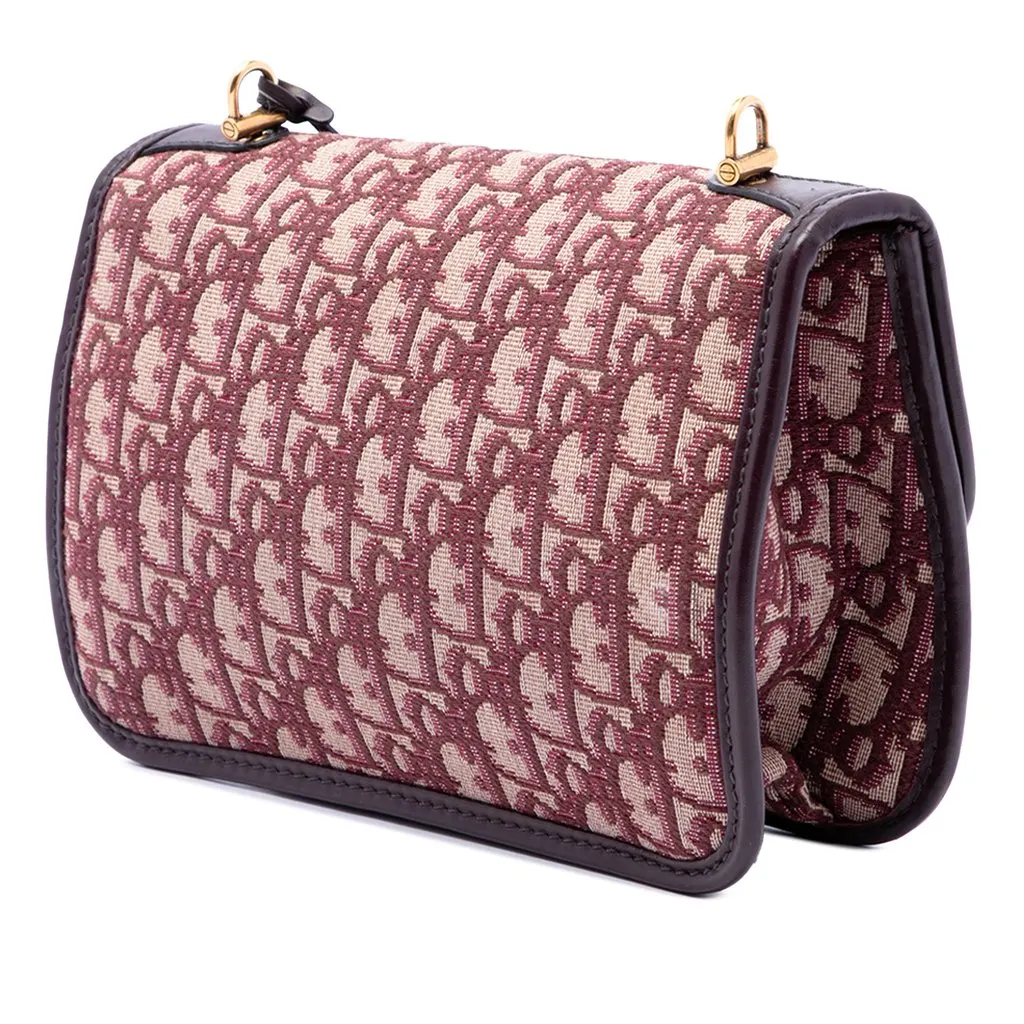 Dior Oblique Canvas DiorAddict Flap Red Canvas Very good - Back View