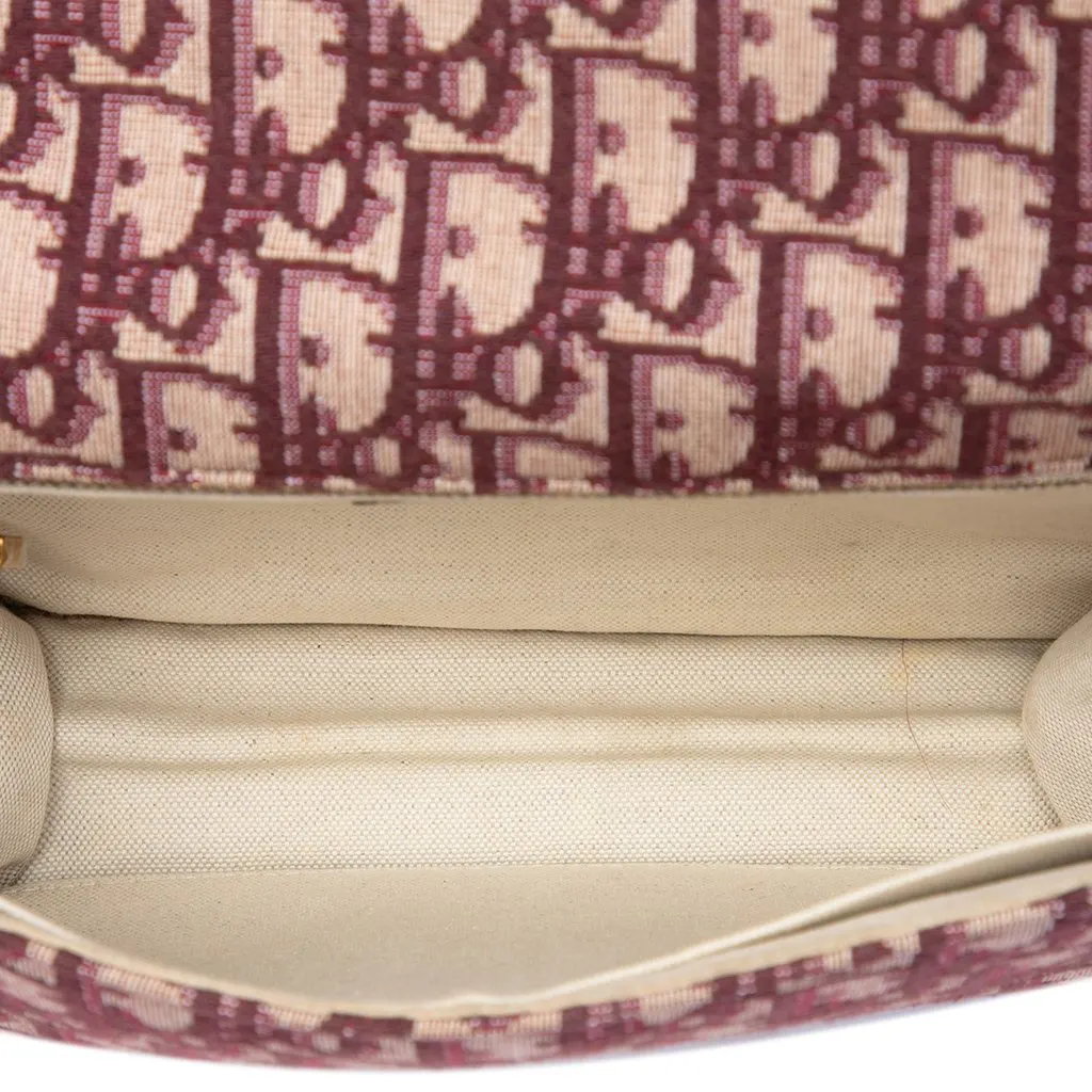 Dior Oblique Canvas DiorAddict Flap Red Canvas Very good - Model View