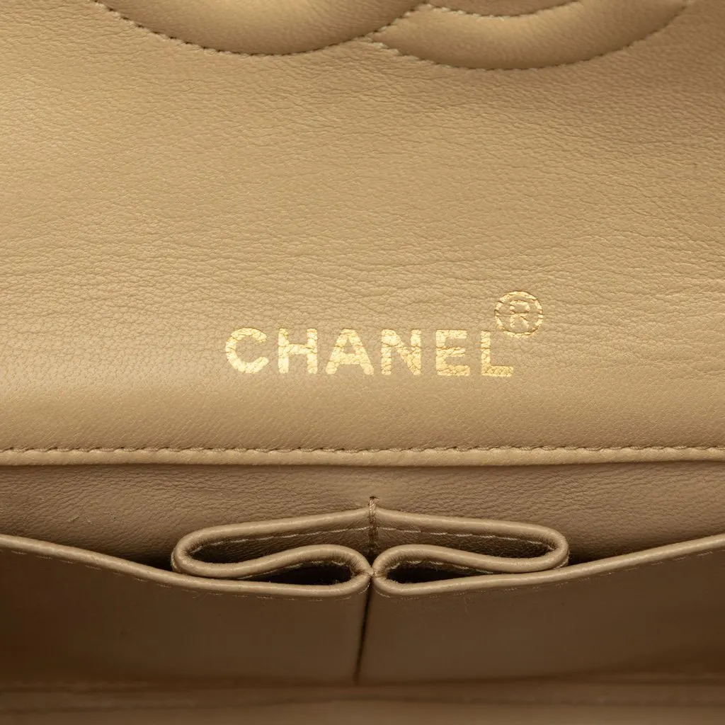 Chanel Mini Rectangular CC Quilted Lambskin Full Single Flap Beige Leather Very good - Box View