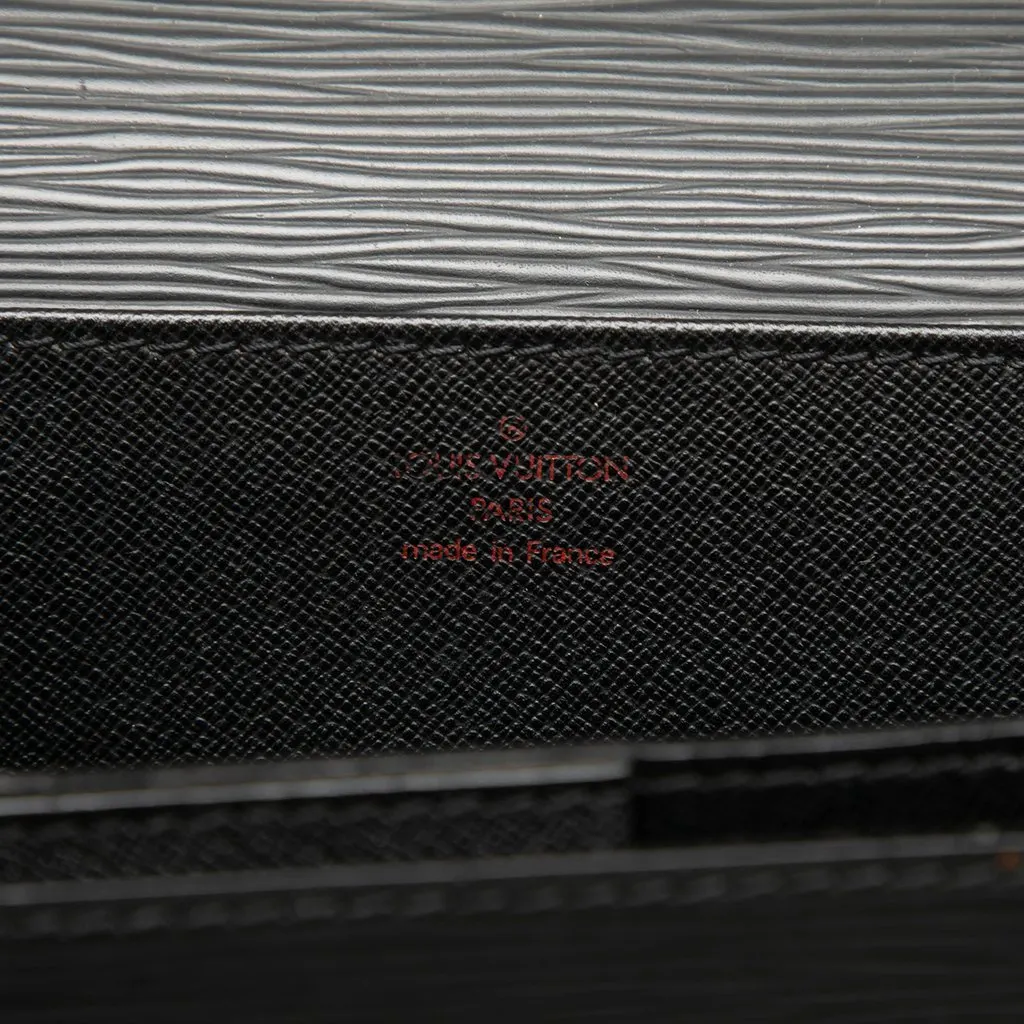 Louis Vuitton Epi Serviette Conseiller Black Leather Very good - Box View