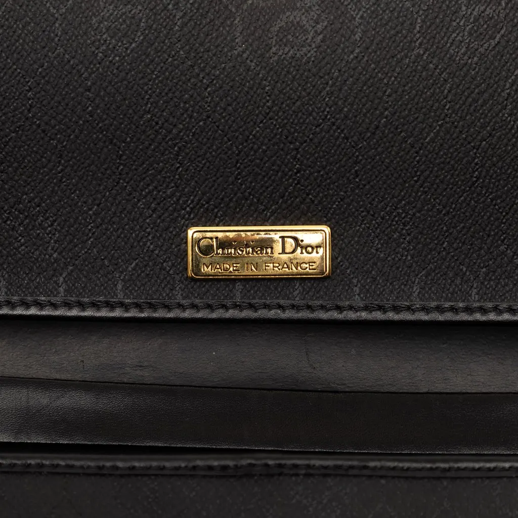 Dior Honeycomb Coated Canvas Chain Crossbody Black Very good - Box View