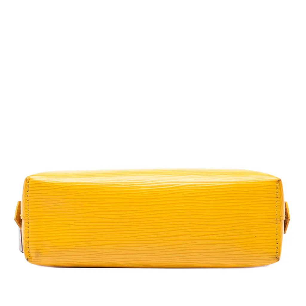 Louis Vuitton Epi Cosmetic Pouch PM Yellow Leather Very good - Inside View