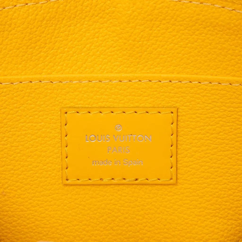 Louis Vuitton Epi Cosmetic Pouch PM Yellow Leather Very good - Box View