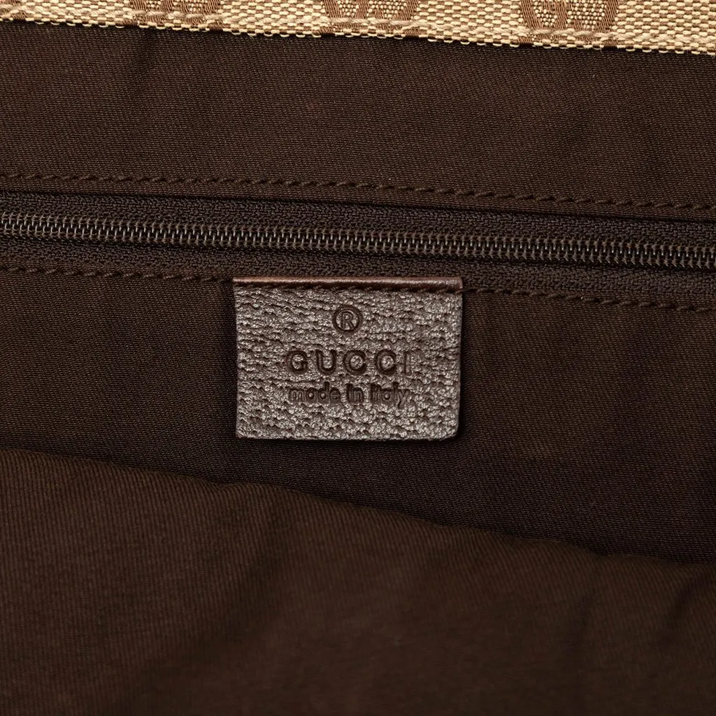 Gucci Calfskin Abbey D Ring Tote Brown Leather Good - Box View