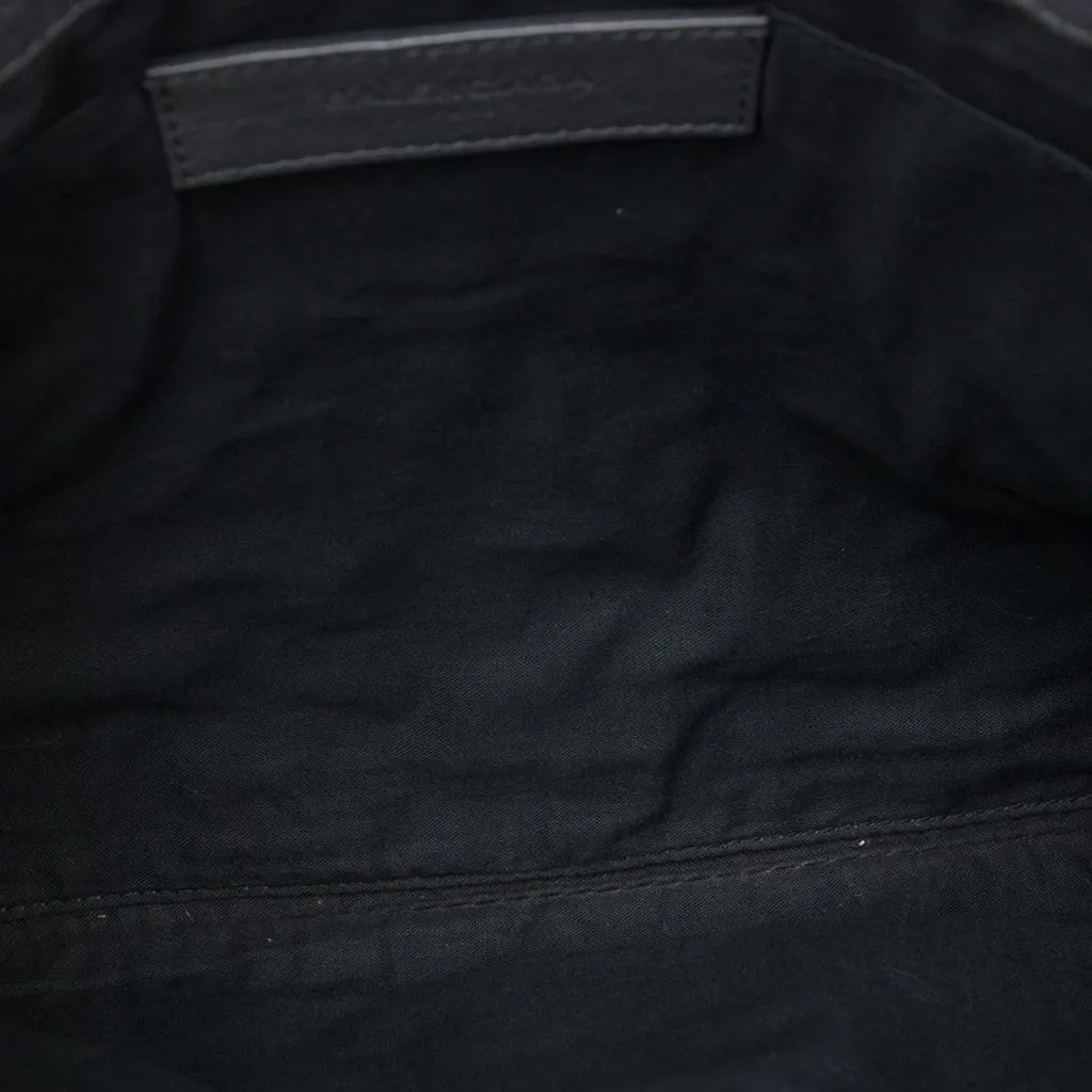 Balenciaga Lambskin Motocross Classic Clip Clutch L Black Leather Very good - Model View