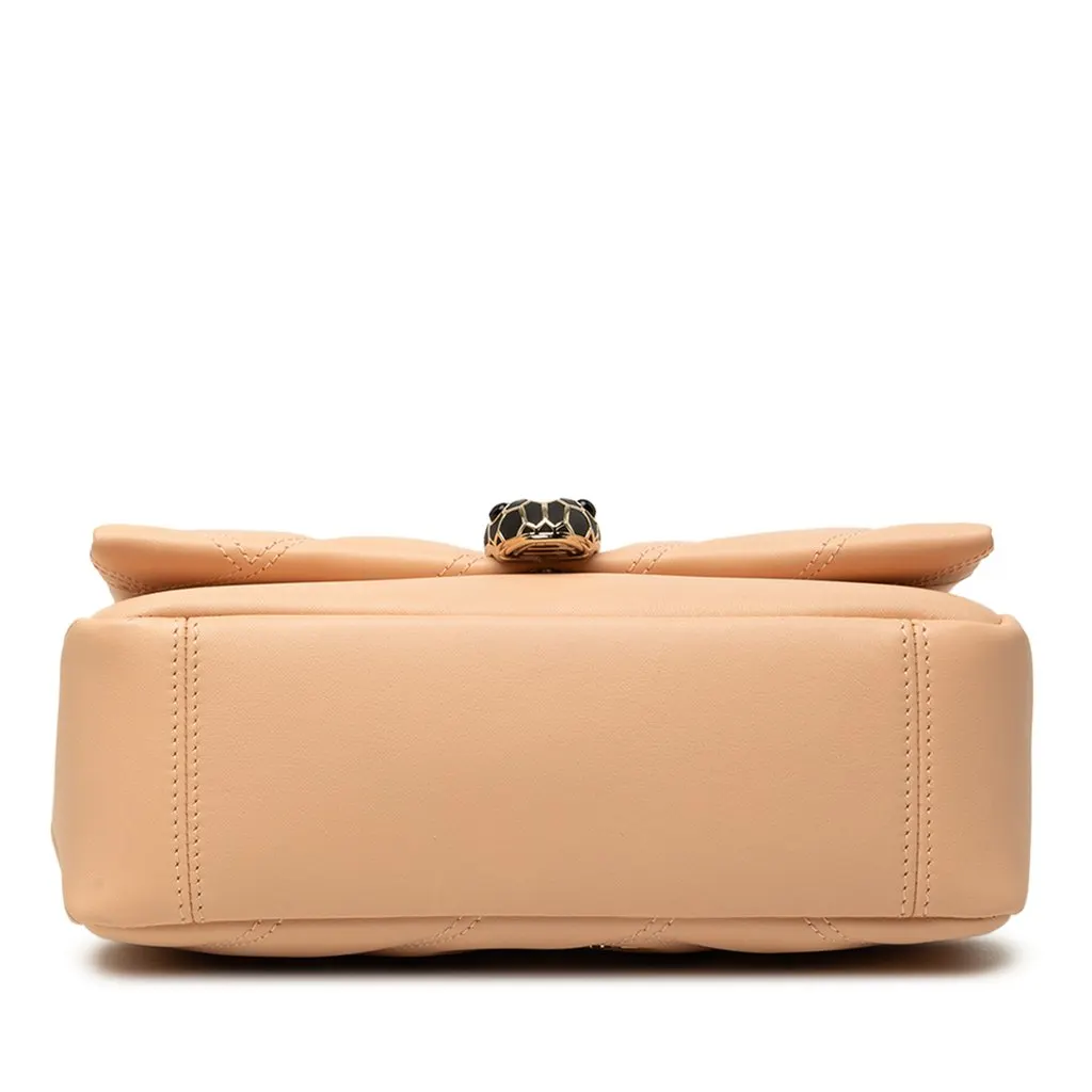 Bvlgari Small Leather Serpenti Cabochon Crossbody Pink Leather Very good - Inside View