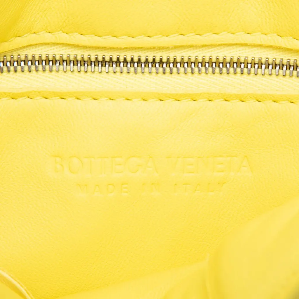 Bottega Veneta Nappa Intrecciato Padded Cassette Crossbody Yellow Leather Very good - Box View