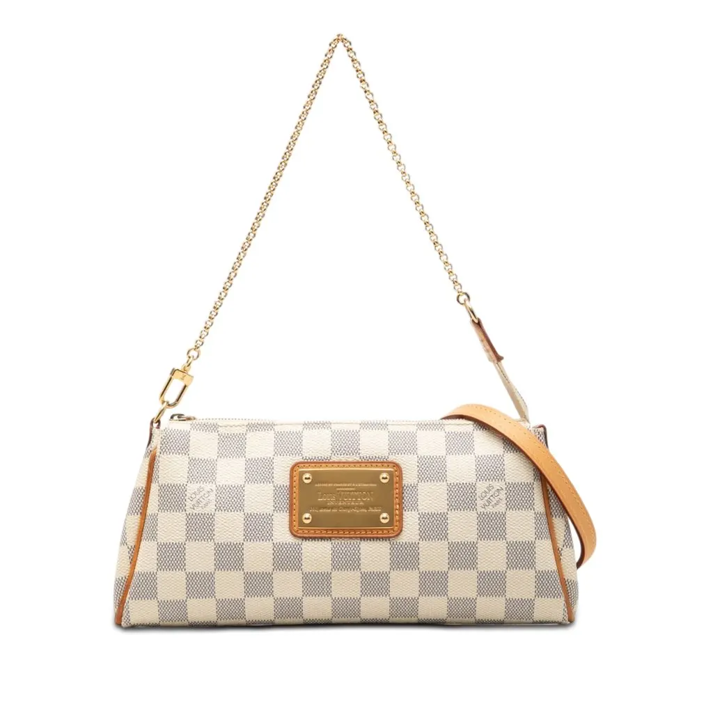 Louis Vuitton Damier Azur Eva White Canvas Very good - Front View