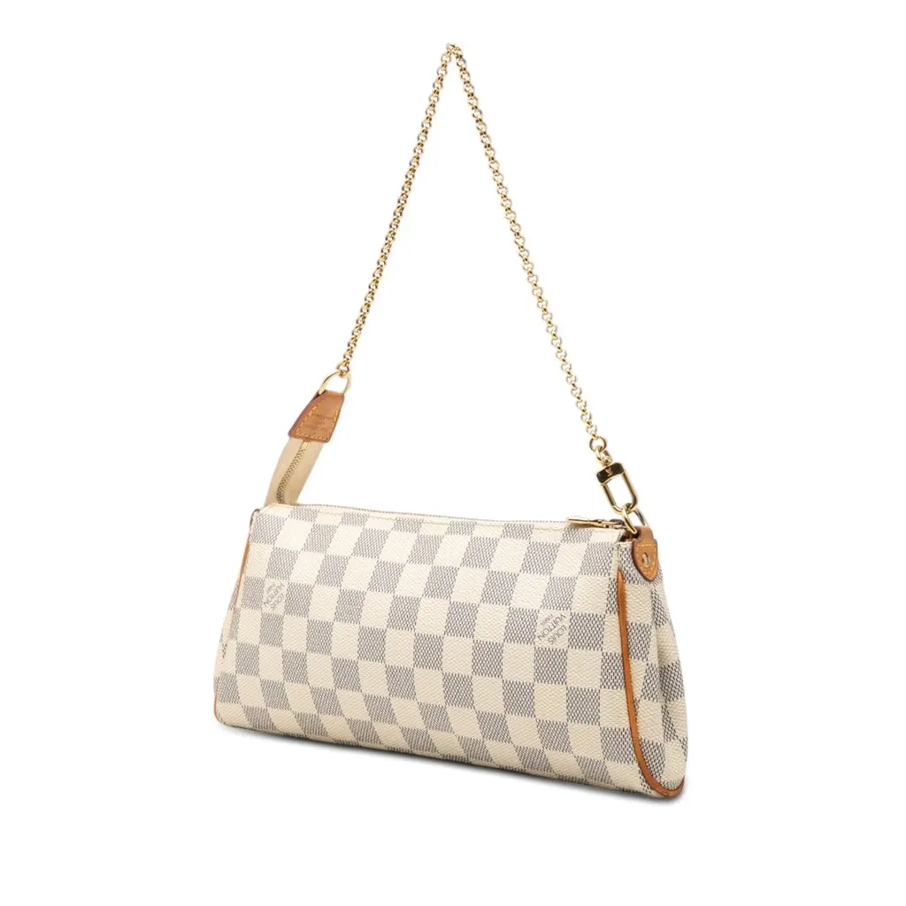 Louis Vuitton Damier Azur Eva White Canvas Very good - Back View