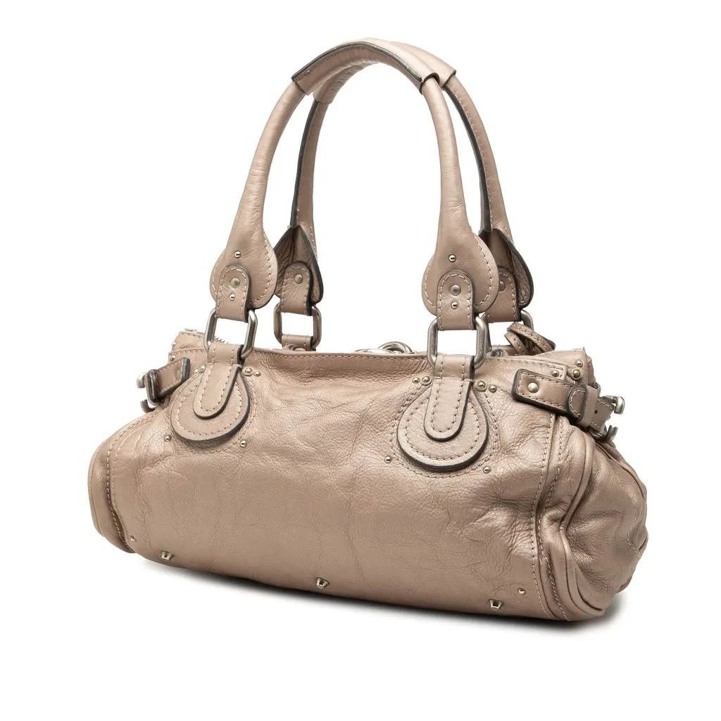 Chloé Medium Leather Paddington Handbag Brown Leather Very good - Back View