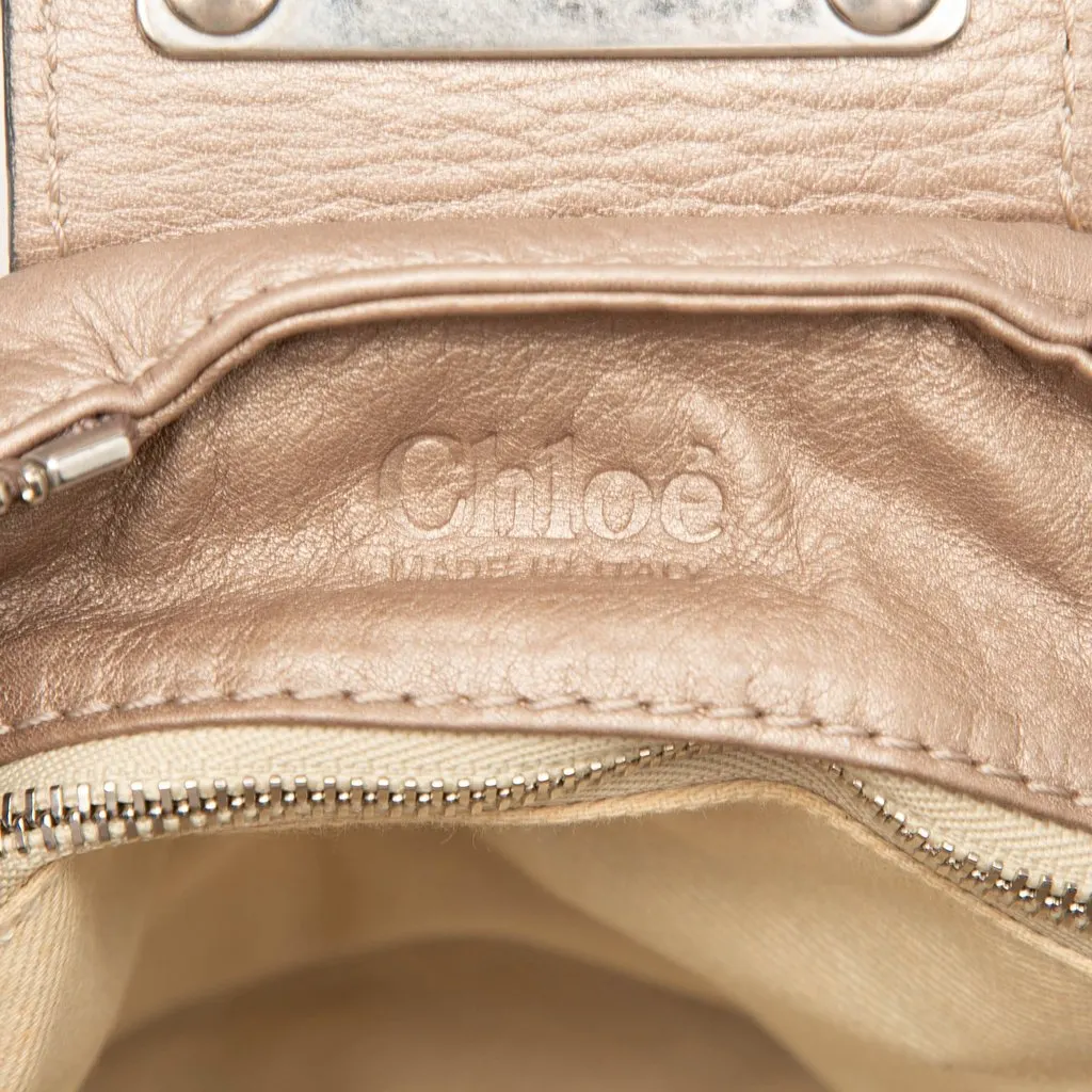 Chloé Medium Leather Paddington Handbag Brown Leather Very good - Box View