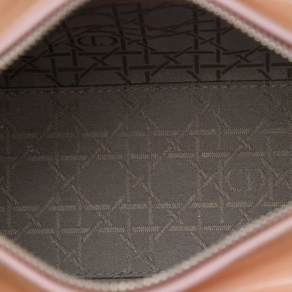 Dior Medium Patent Cannage Lady Dior Pink Leather Very good - Model View