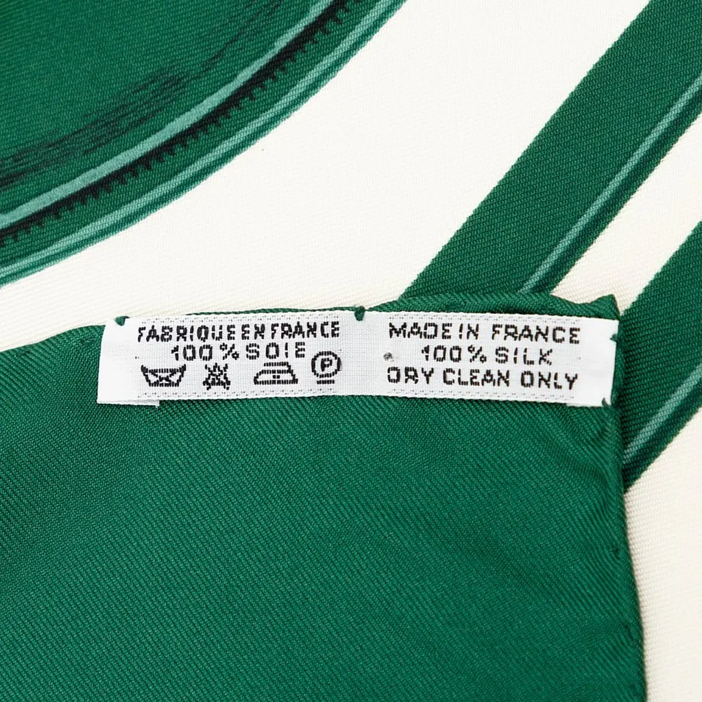 Hermès Brides de Gala Silk Scarf 90 White Very good - Box View