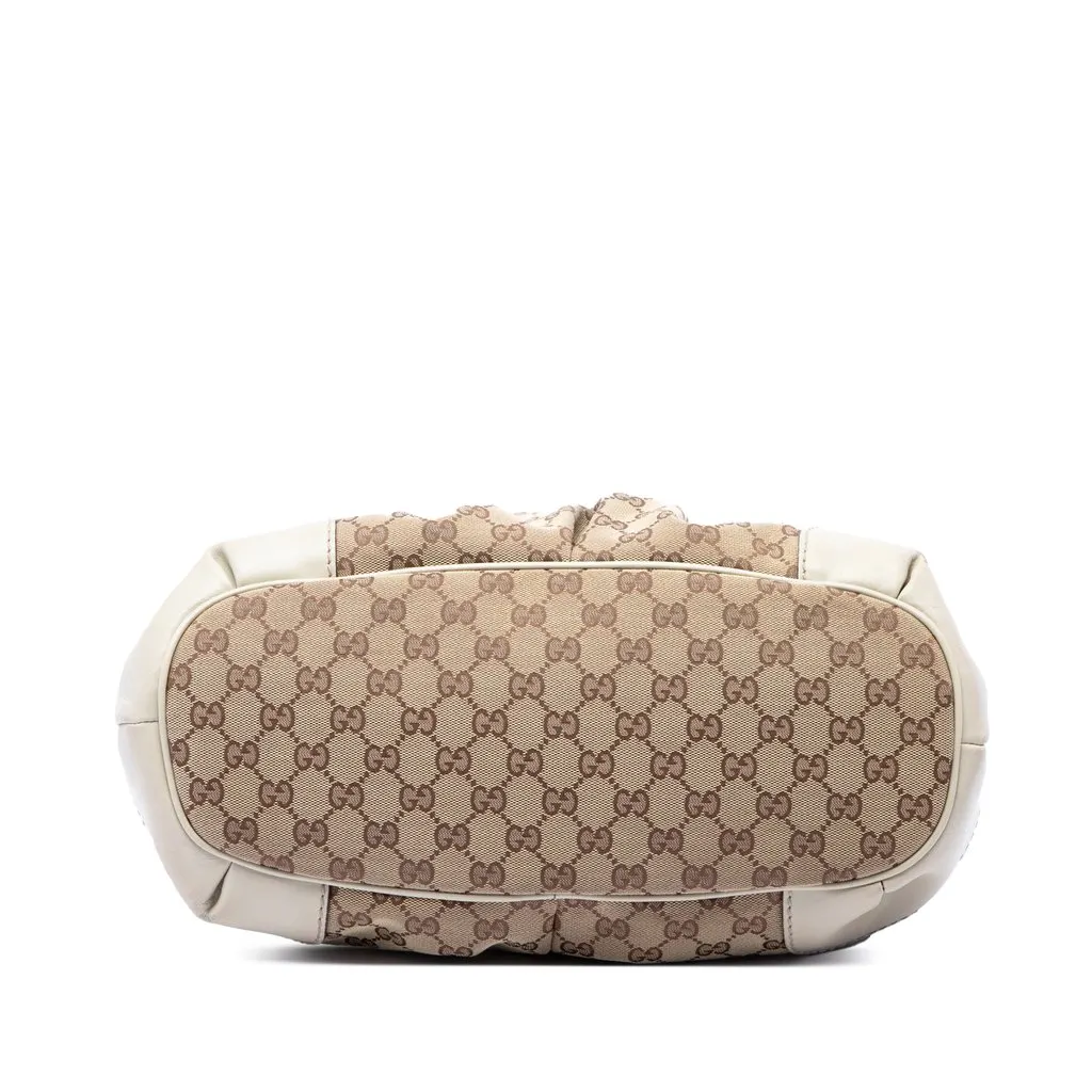 Gucci GG Canvas Sukey Satchel Beige Canvas Very good - Inside View