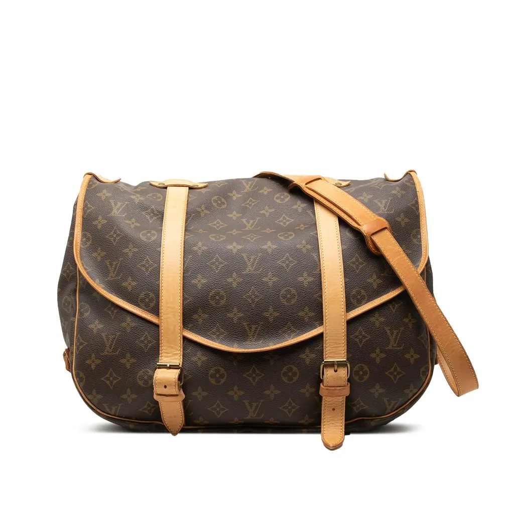 Louis Vuitton Monogram Saumur 43 Brown Good - Front View