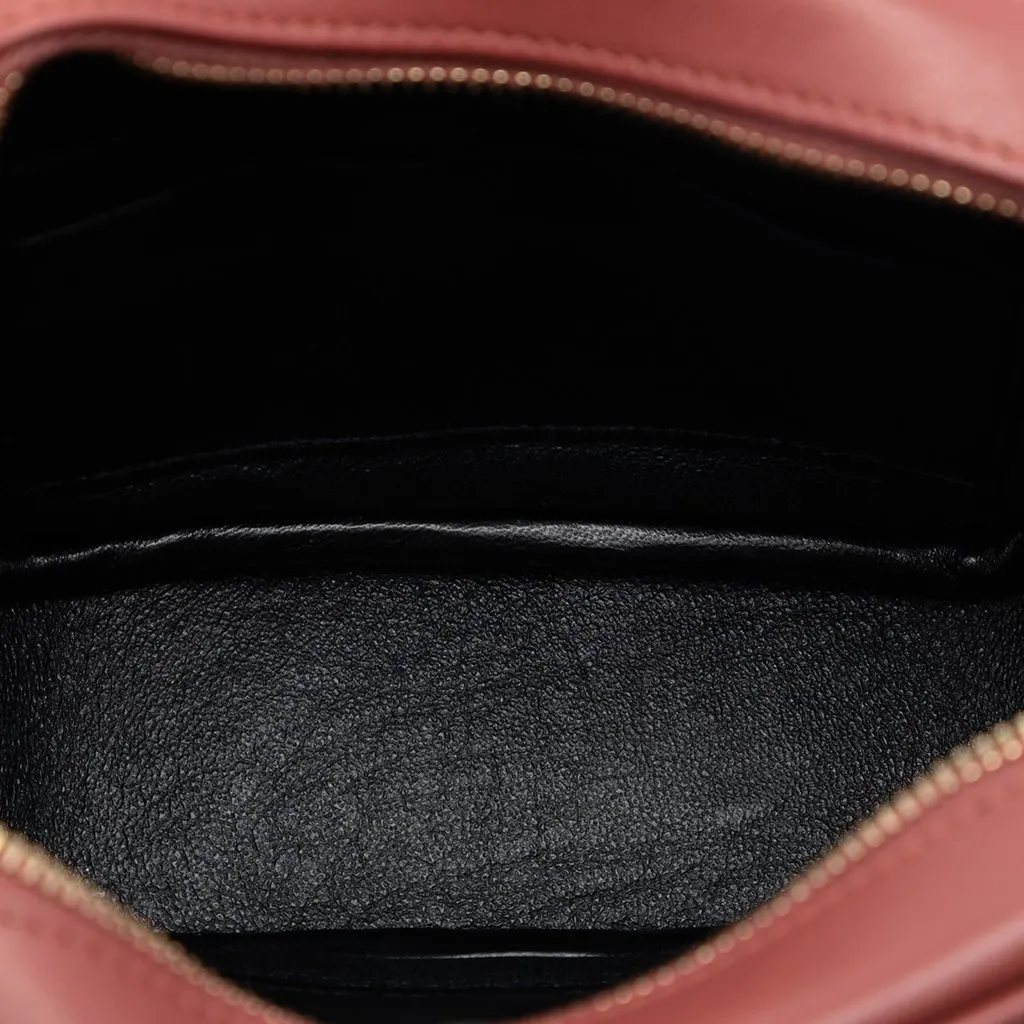 Saint Laurent Calfskin Monogram Blogger Bag Red Leather Very good - Model View
