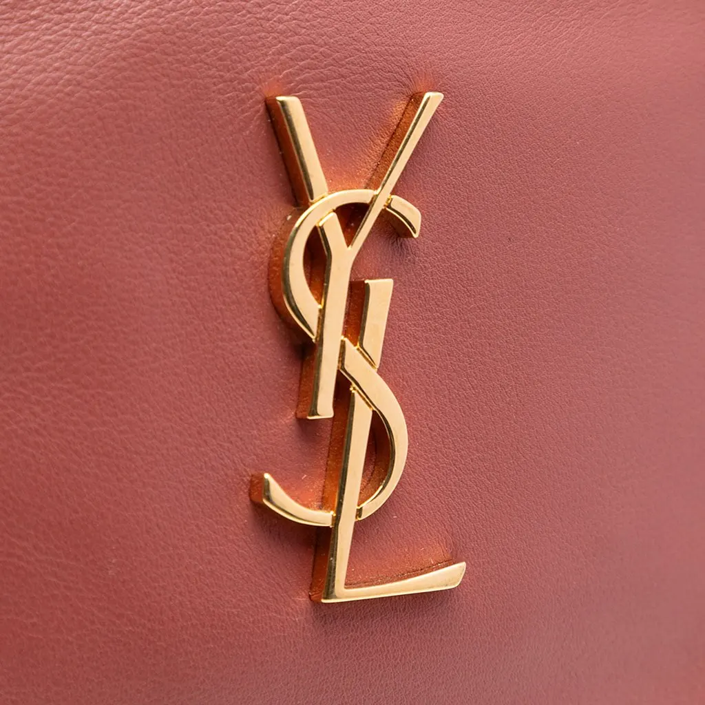 Saint Laurent Calfskin Monogram Blogger Bag Red Leather Very good - Box View