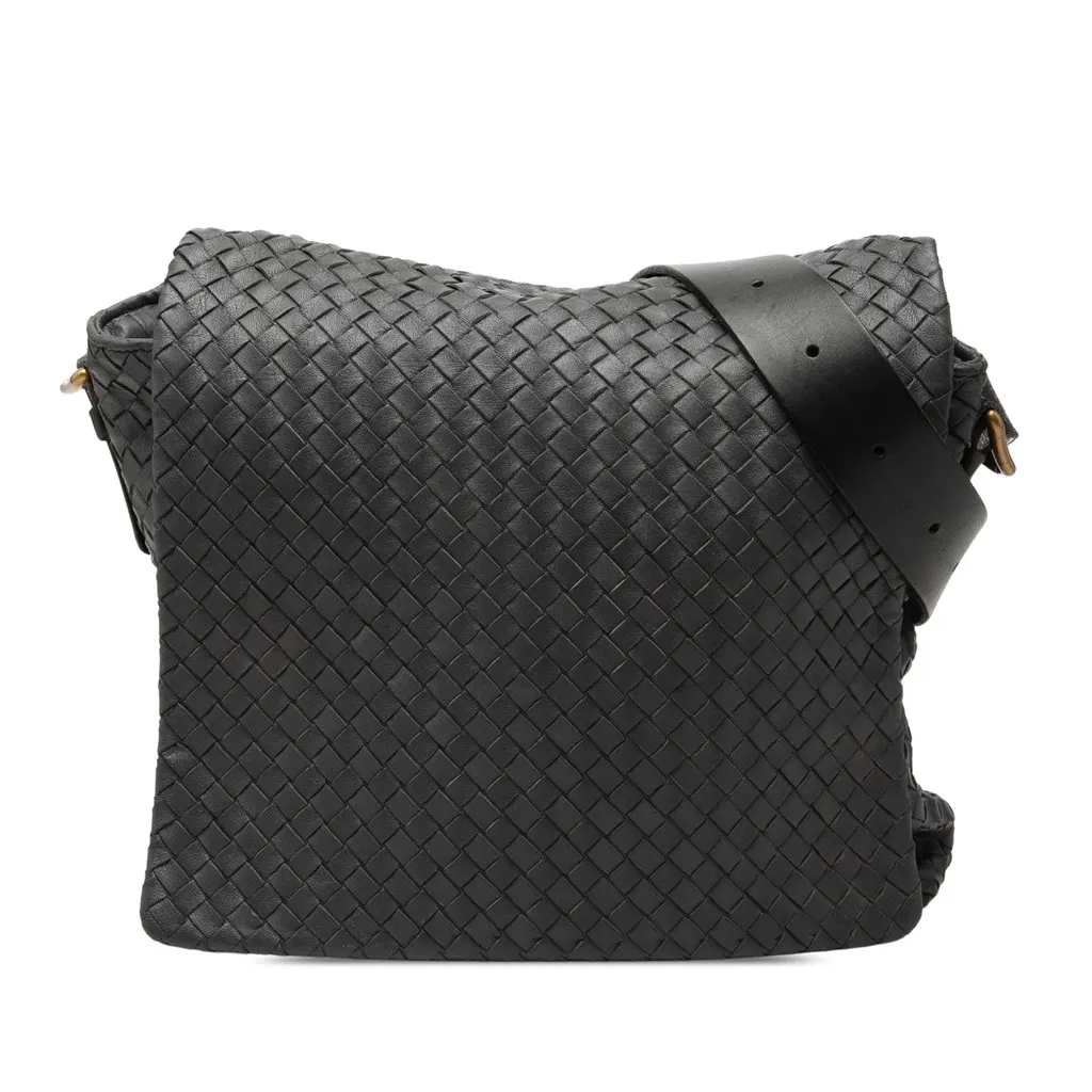 Bottega Veneta Nappa Intrecciato Messenger Bag MultiColor Leather Very good - Front View