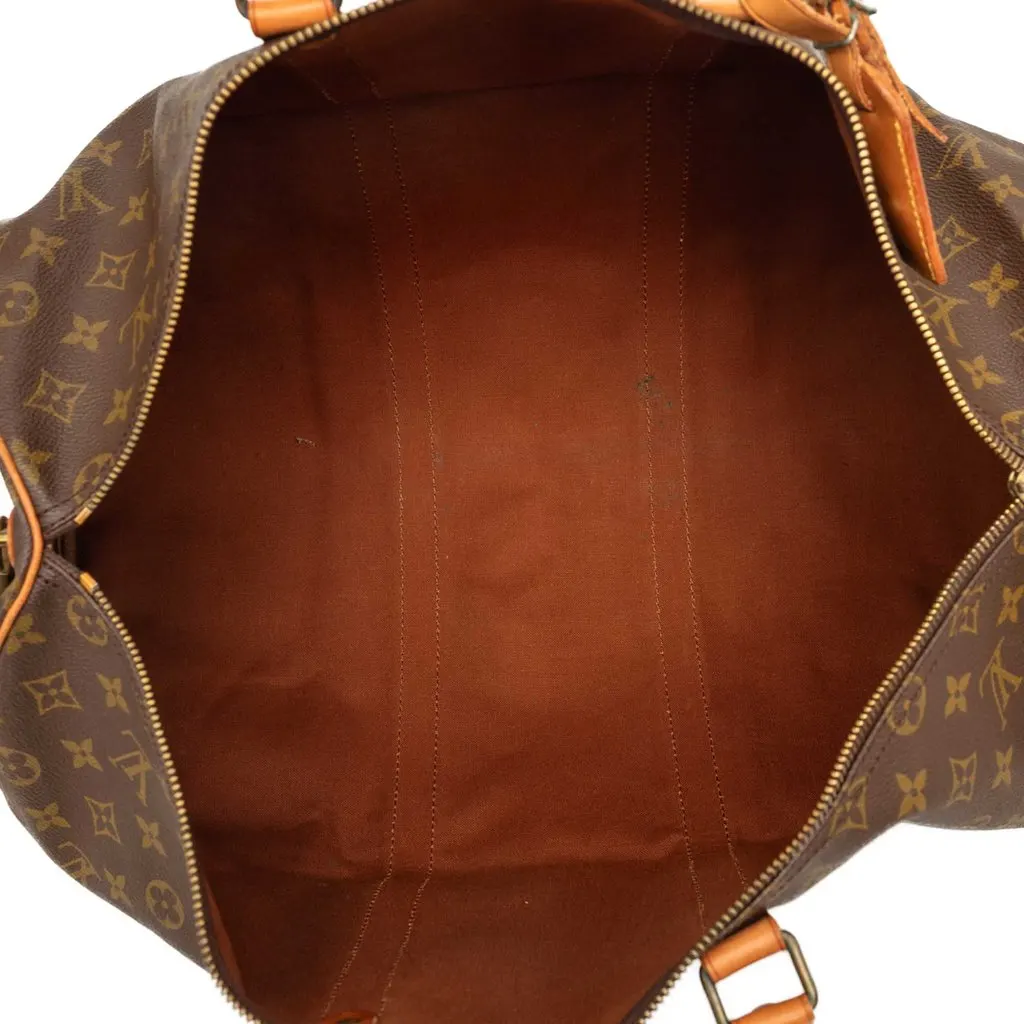 Louis Vuitton Monogram Keepall 50 Brown Canvas Very good - Model View