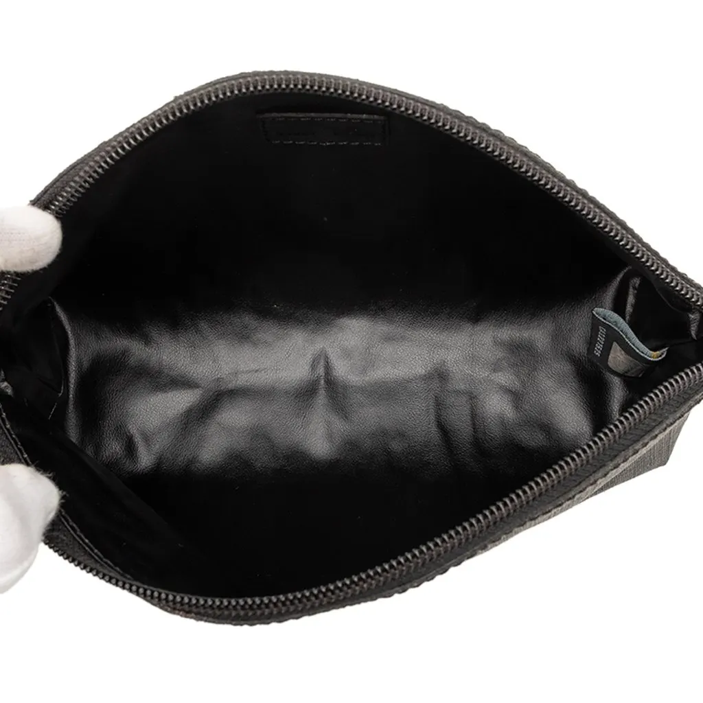 Fendi Zucca Coated Canvas Cosmetic Pouch Black Good - Model View