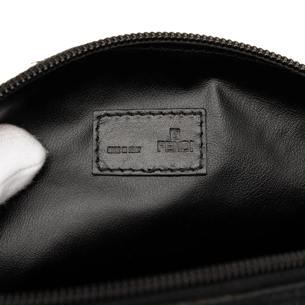 Fendi Zucca Coated Canvas Cosmetic Pouch Black Good - Box View