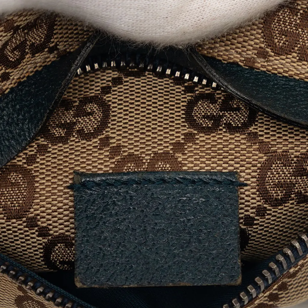 Gucci GG Canvas Web Double Pocket Belt Bag Beige Very good - Box View