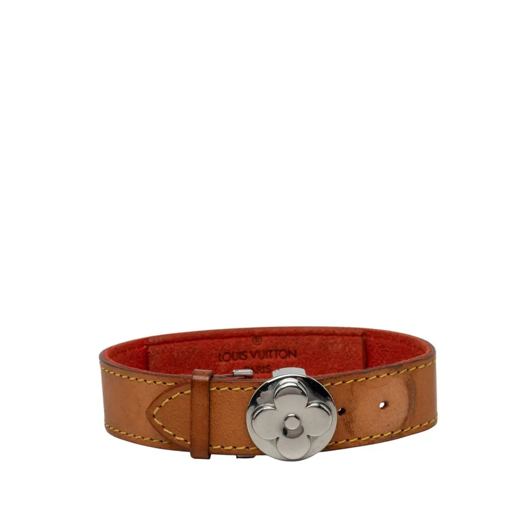 Louis Vuitton Vachetta Monogram Wish Bracelet Brown Leather Very good - Front View