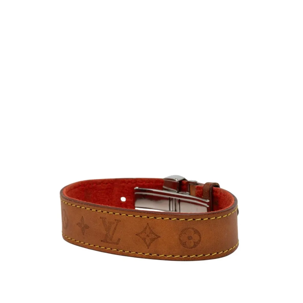 Louis Vuitton Vachetta Monogram Wish Bracelet Brown Leather Very good - Back View
