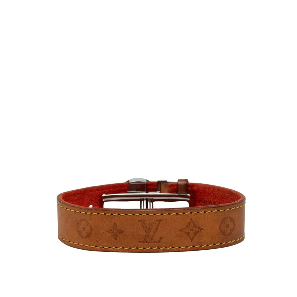Louis Vuitton Vachetta Monogram Wish Bracelet Brown Leather Very good - Inside View