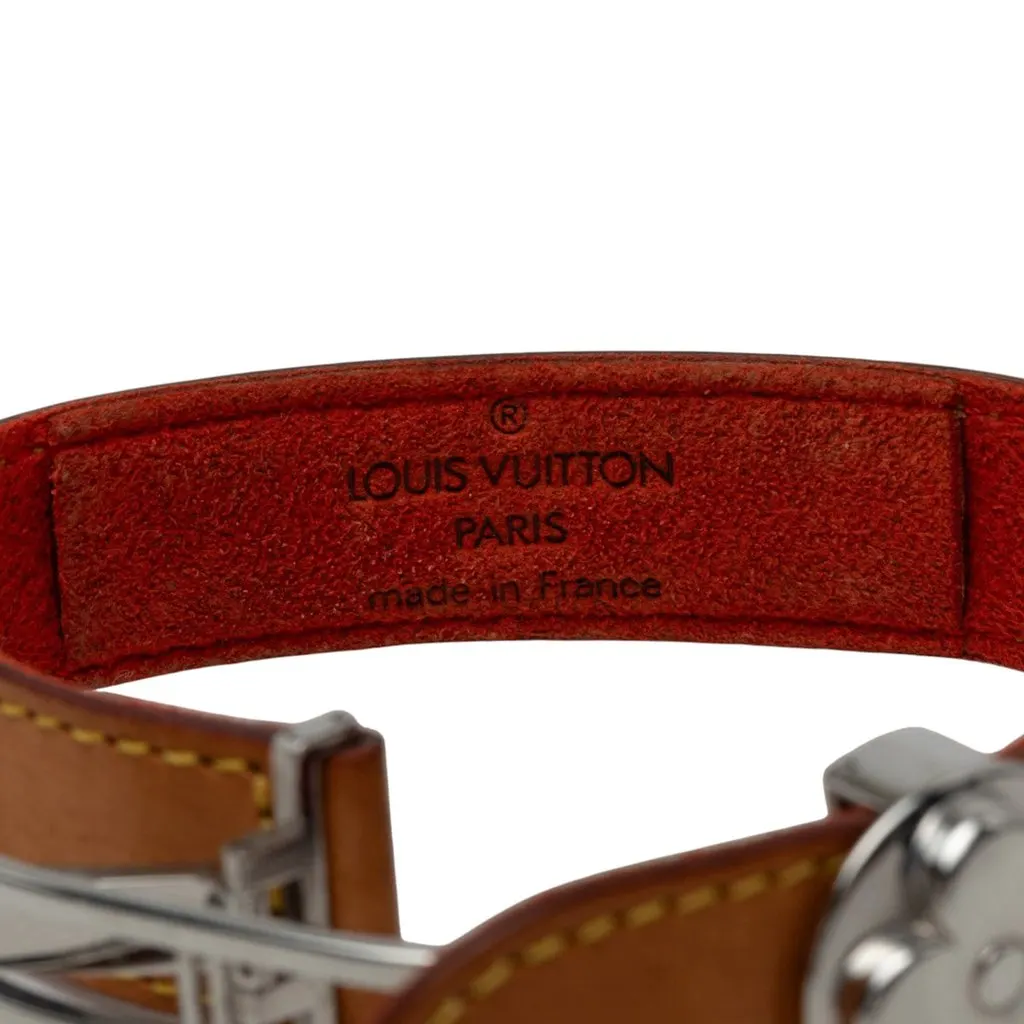 Louis Vuitton Vachetta Monogram Wish Bracelet Brown Leather Very good - Model View