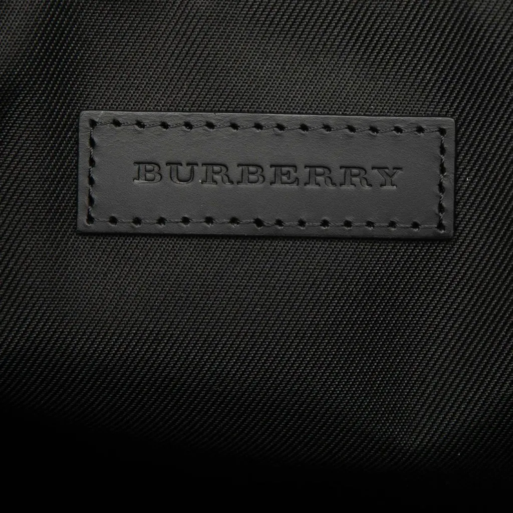 Burberry London Check Coated Canvas Kenneth Satchel Blue Very good - Box View