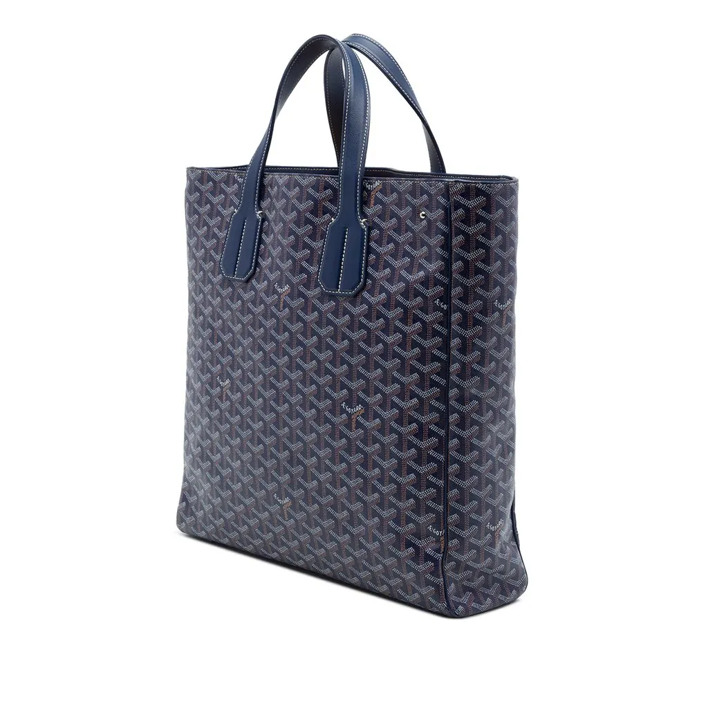 Goyard Goyardine Voltaire III Blue Canvas Very good - Back View