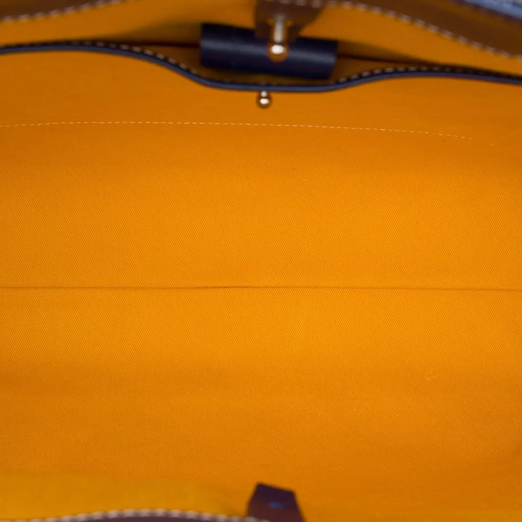 Goyard Goyardine Voltaire III Blue Canvas Very good - Model View
