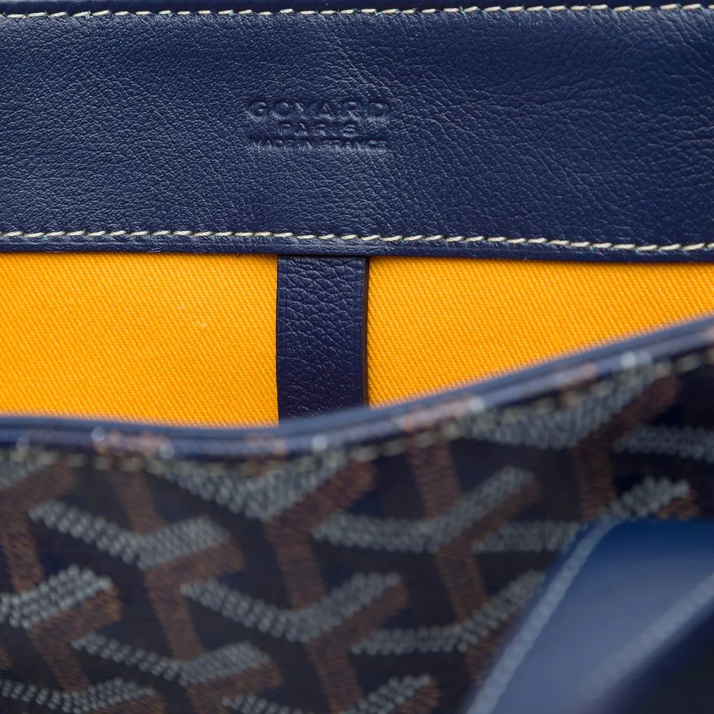 Goyard Goyardine Voltaire III Blue Canvas Very good - Box View