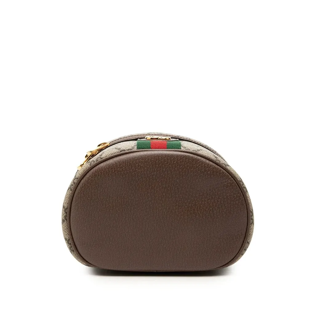 Gucci GG Supreme Web Ophidia Vanity Bag Beige Very good - Inside View