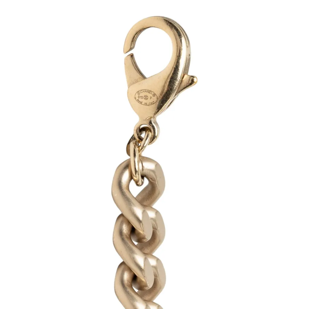 Chanel CC Two Tone Brass Logo Plate Chain Belt Gold Metal Very good - Model View
